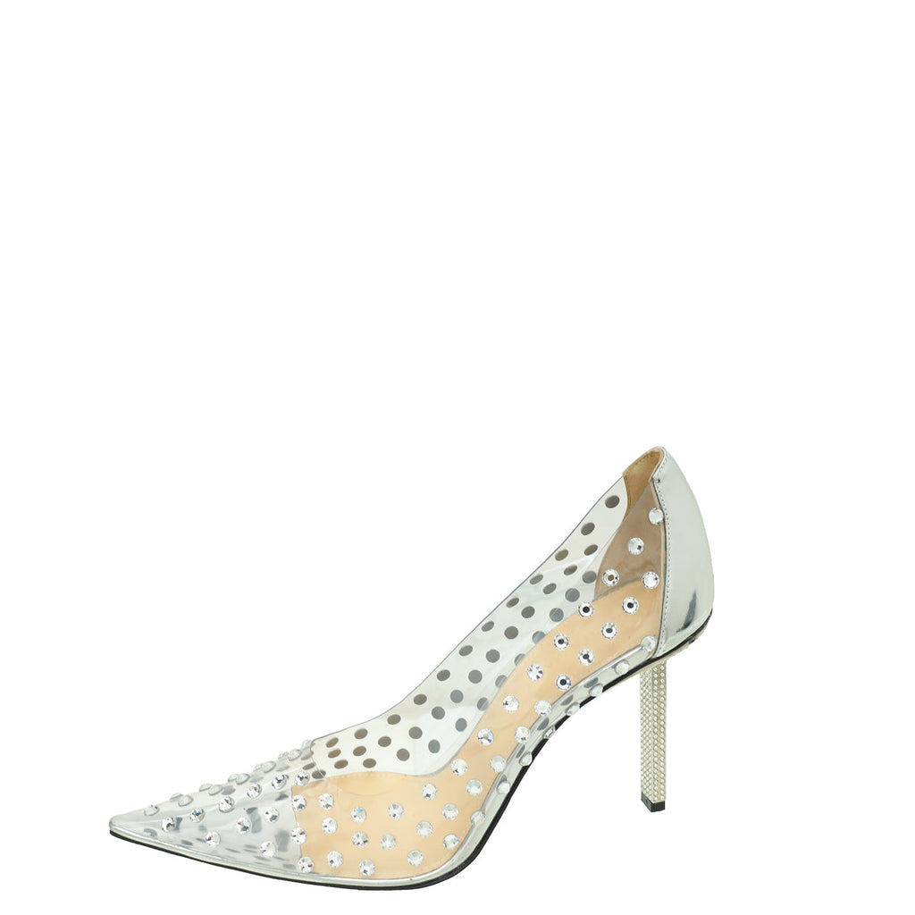 Mach & Mach Bicolor Fantasy Studded PVC Pumps 39.5