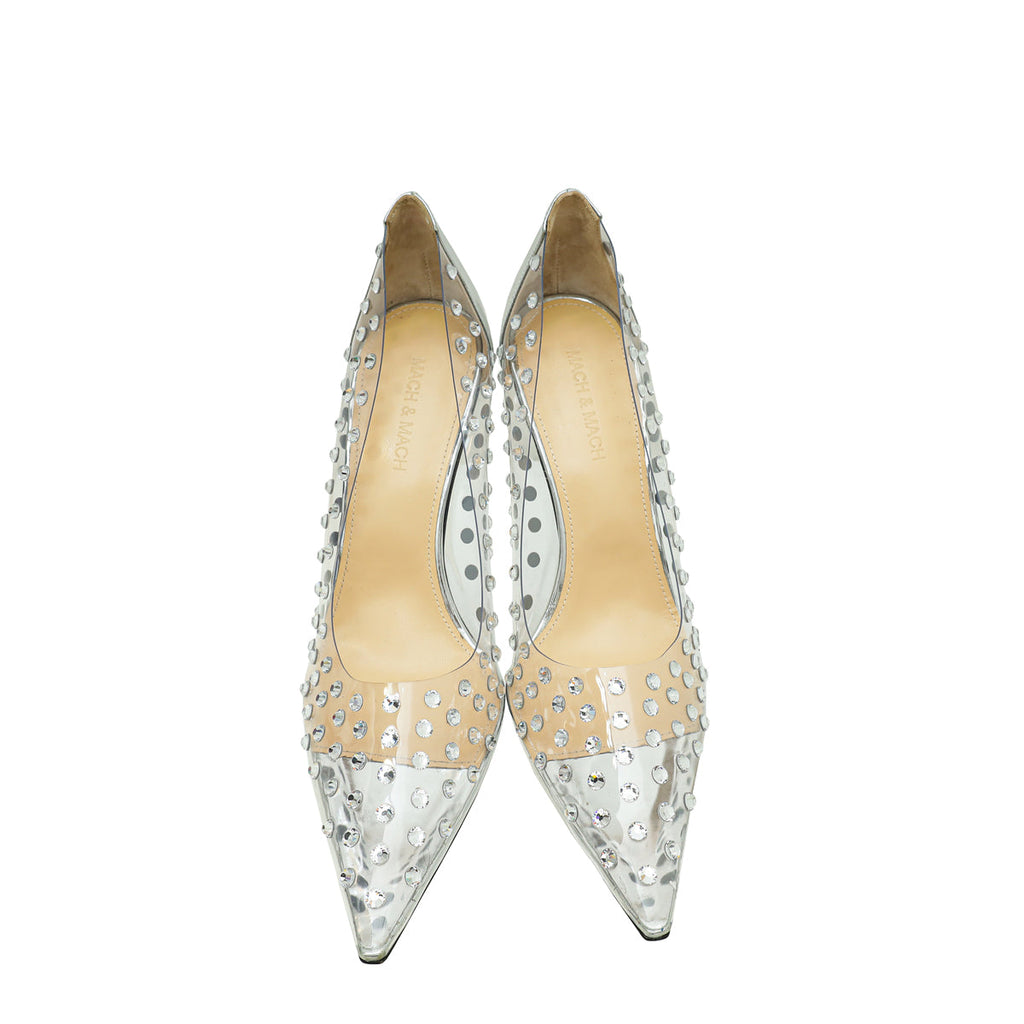 Mach & Mach Bicolor Fantasy Studded PVC Pumps 39.5