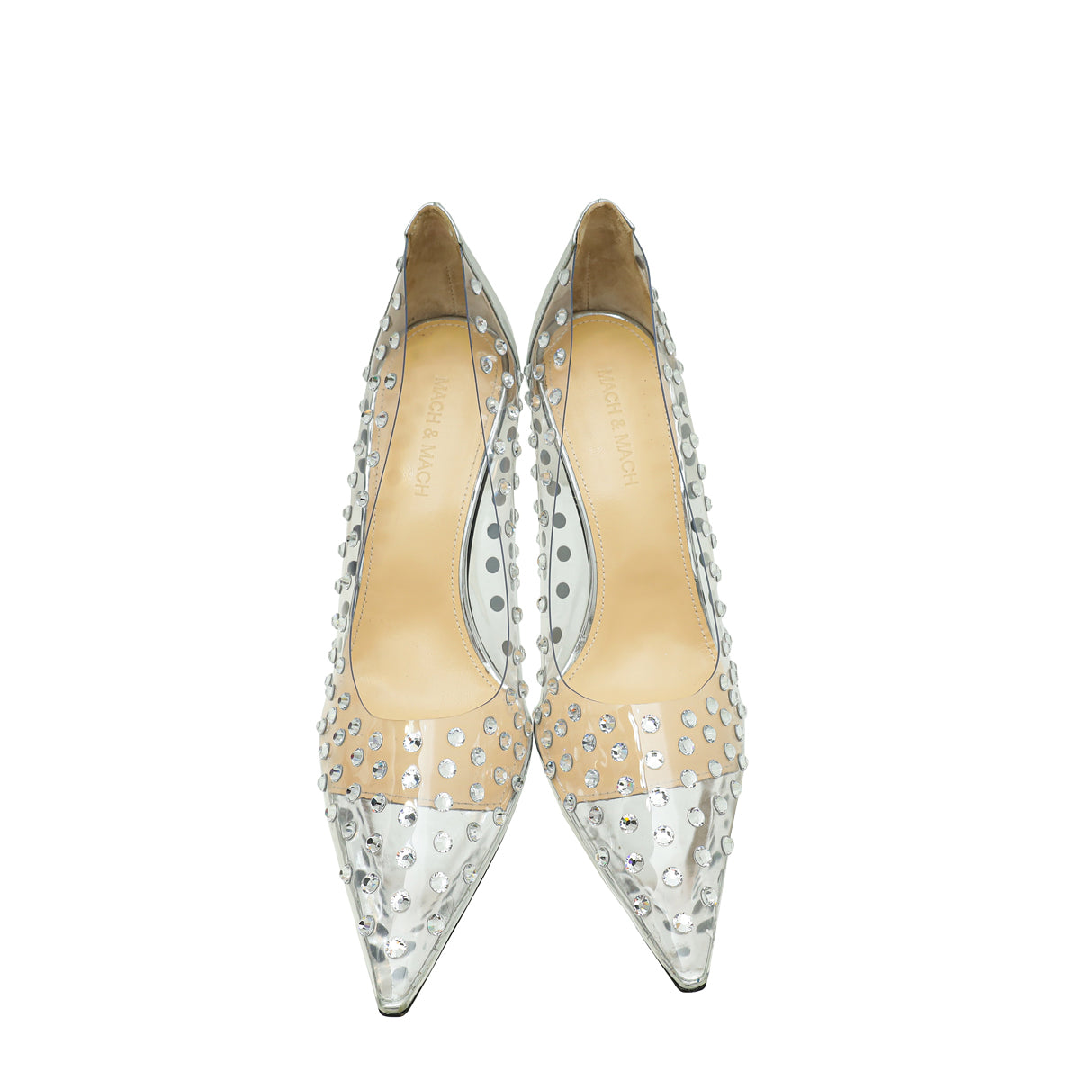 Mach & Mach Bicolor Fantasy Studded PVC Pumps 39.5