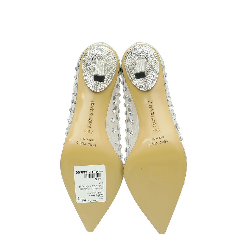 Mach & Mach Bicolor Fantasy Studded PVC Pumps 39.5