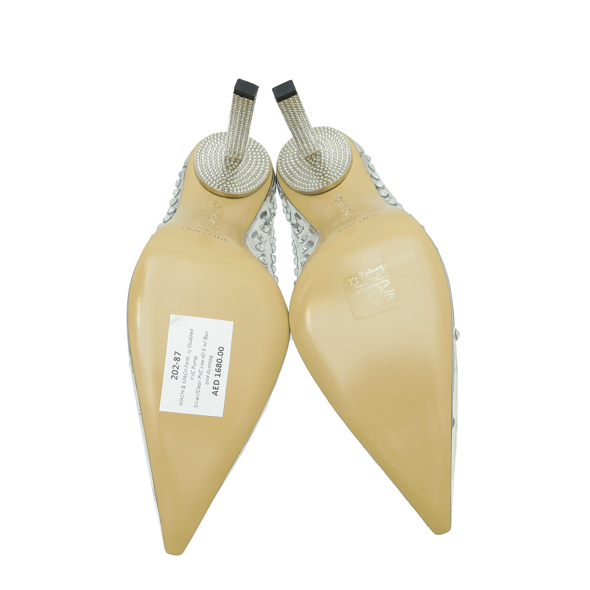 Mach & Mach Bicolor Fantasy Studded PVC Pump 40.5