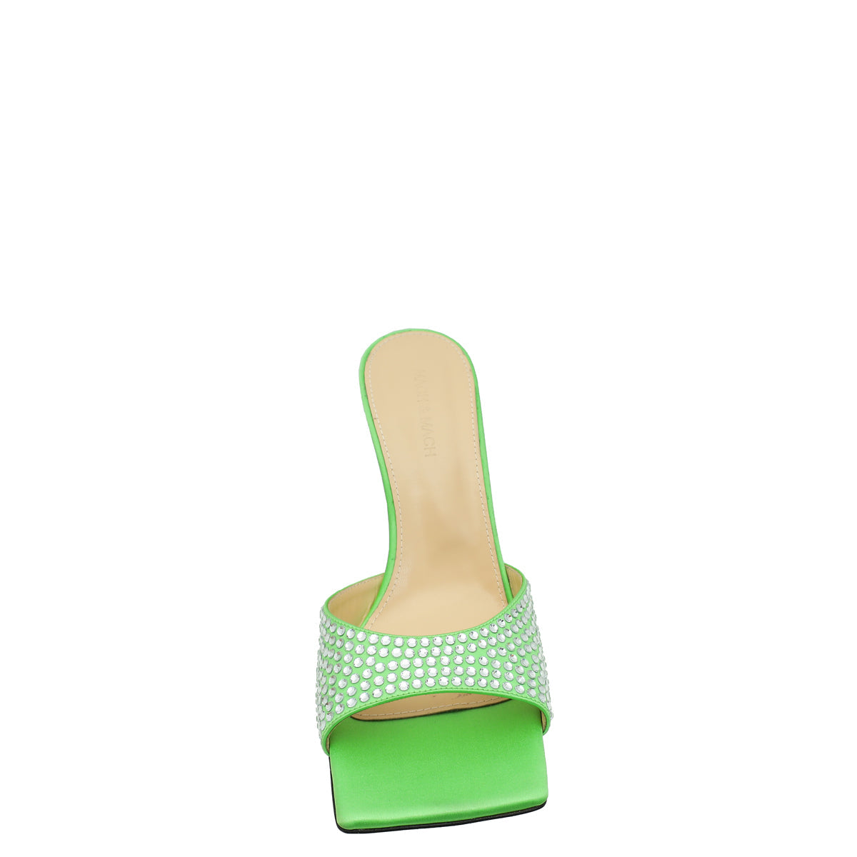 Mach & Mach Green Star Crystal Embellished Mules 41