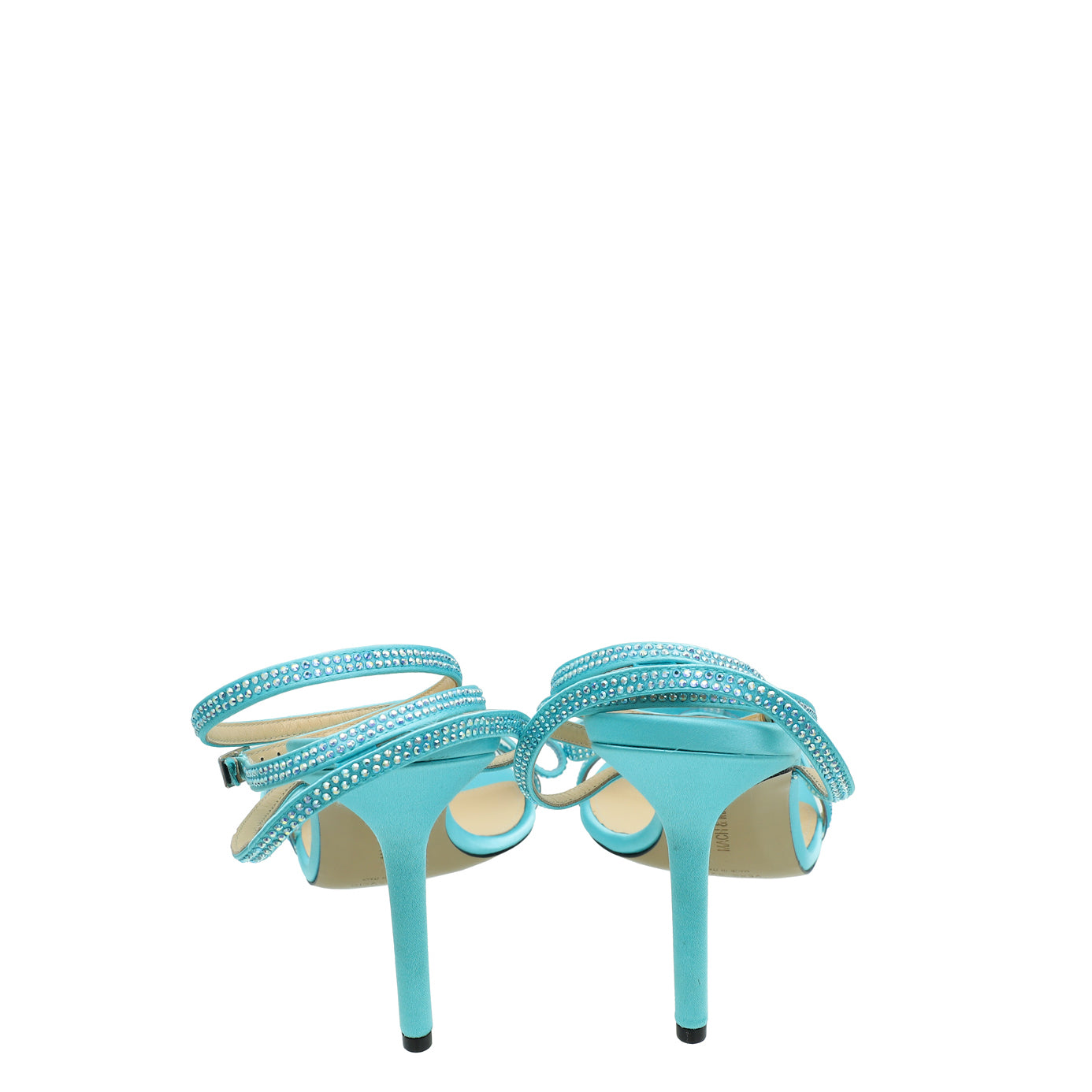 Mach & Mach Sky Blue French Bow Embellished Sandal 37.5