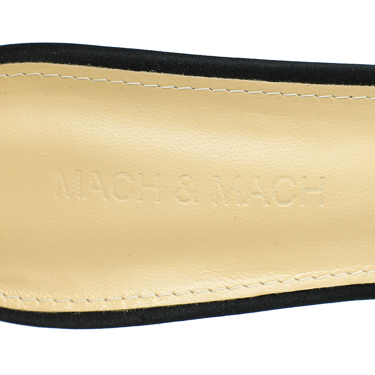 Mach & Mach Black Floating Crystal Bow Sandal 39