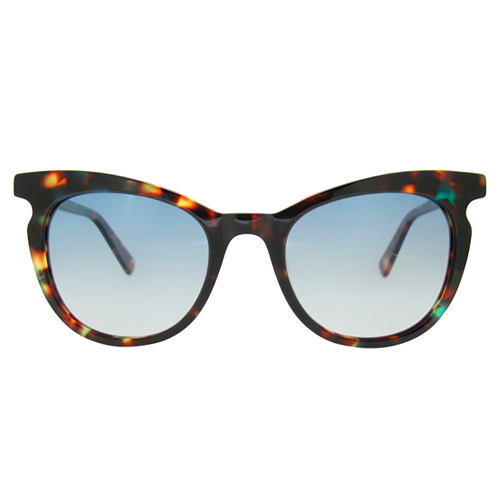 ED ANDREAS TBLU 52mm Womens Cat-Eye Sunglasses Blue Tortoise