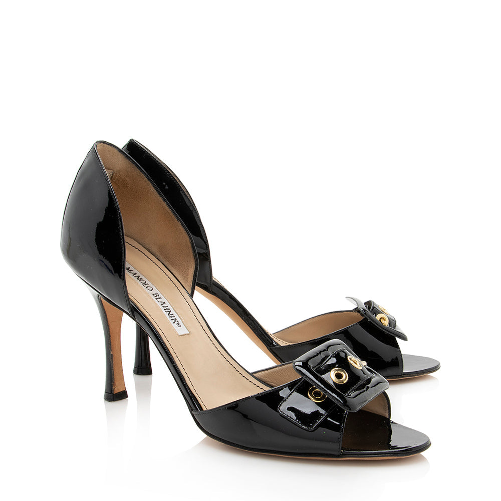 Manolo Blahnik Patent Leather D'Orsay Pumps - Size  10 / 40 (SHF-17743)