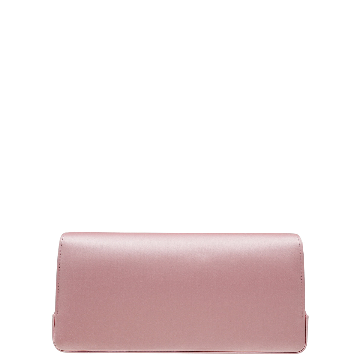 Manolo Blahnik Light Pink Satin Jewel Buckle Clutch