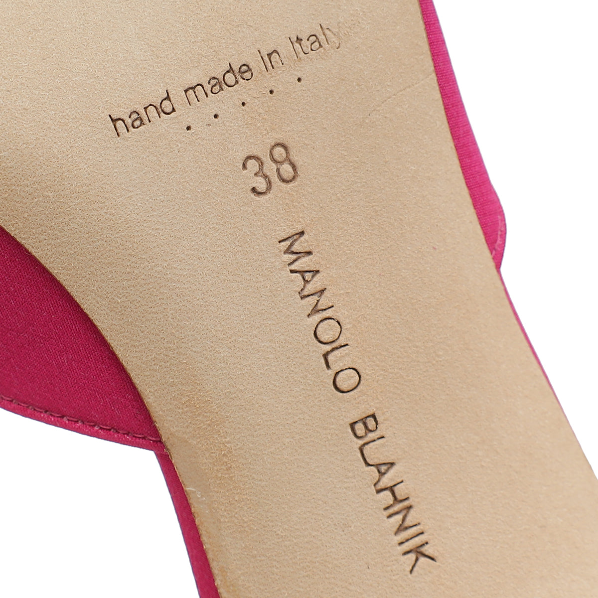 Manolo Blahnik Dark Fuchsia Double Maysale 50 Mules 38