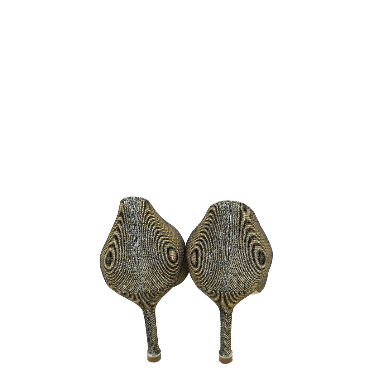 Manolo Blahnik Bicolor Glitter Hangisi Crystal Pump 36
