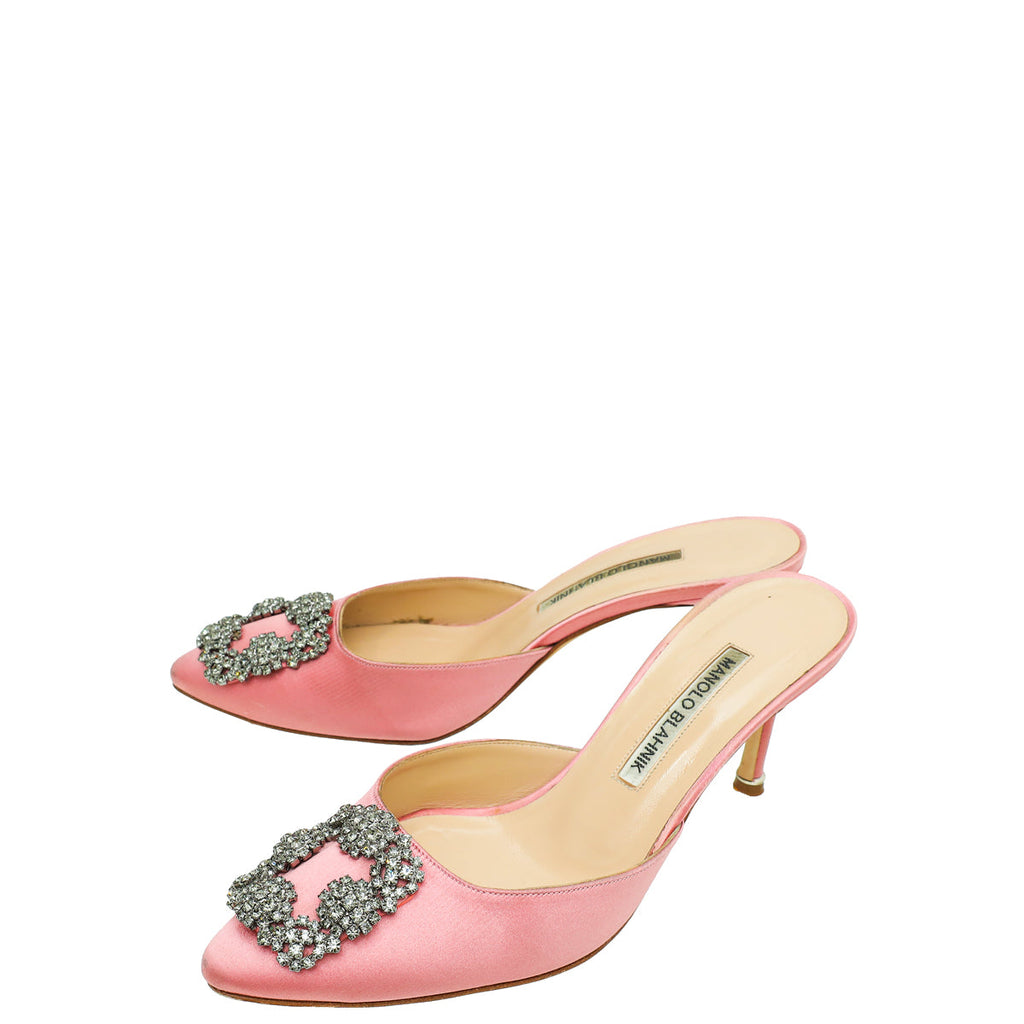 Manolo Blahnik Pink Hangisimu 37