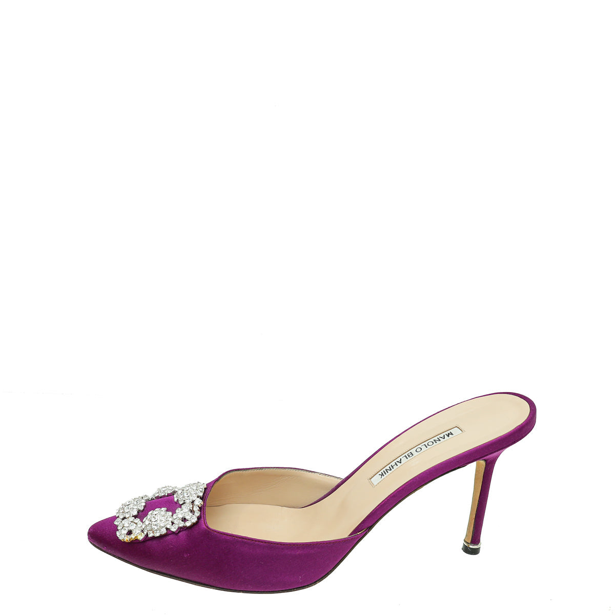 Manolo Blahnik Violet Hangisi Mules 41.5