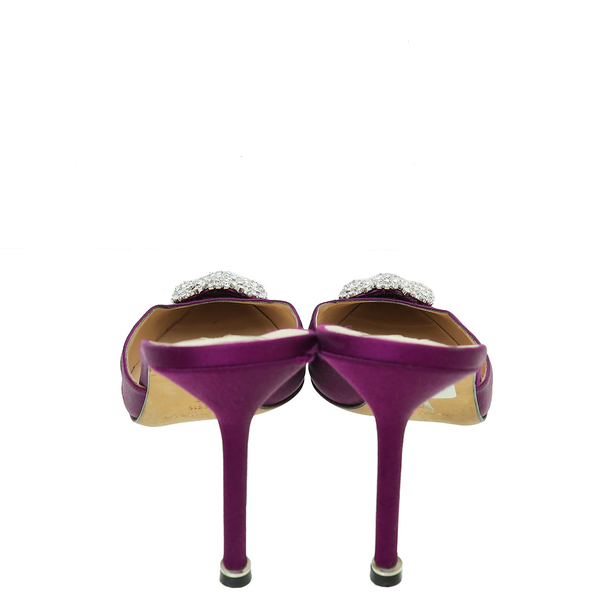 Manolo Blahnik Violet Hangisi Mules 41.5