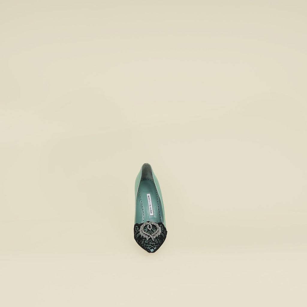 Manolo Blahnik Bicolor Gerontiushi Pump 39