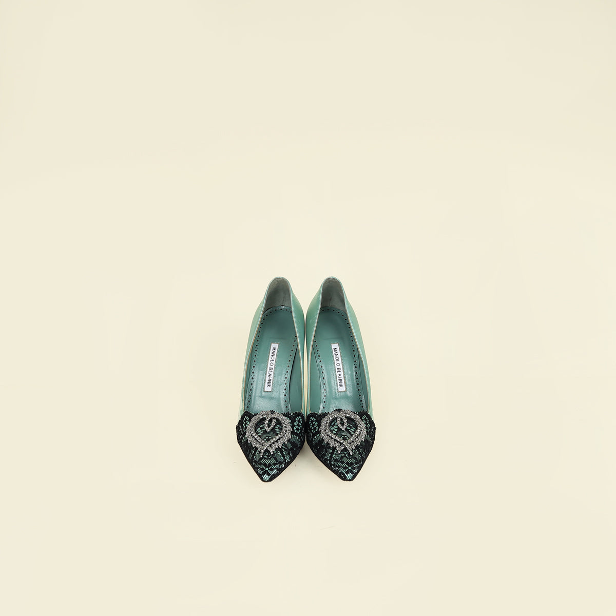 Manolo Blahnik Bicolor Gerontiushi Pump 39
