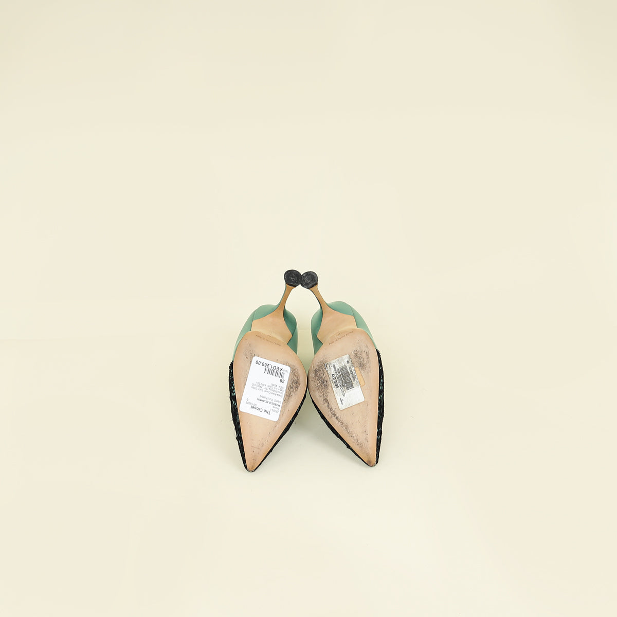 Manolo Blahnik Bicolor Gerontiushi Pump 39