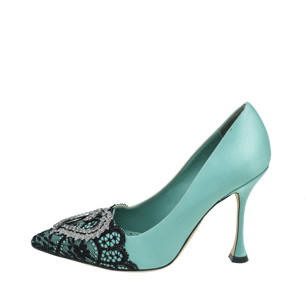 Manolo Blahnik Bicolor Gerontiushi Pump 37