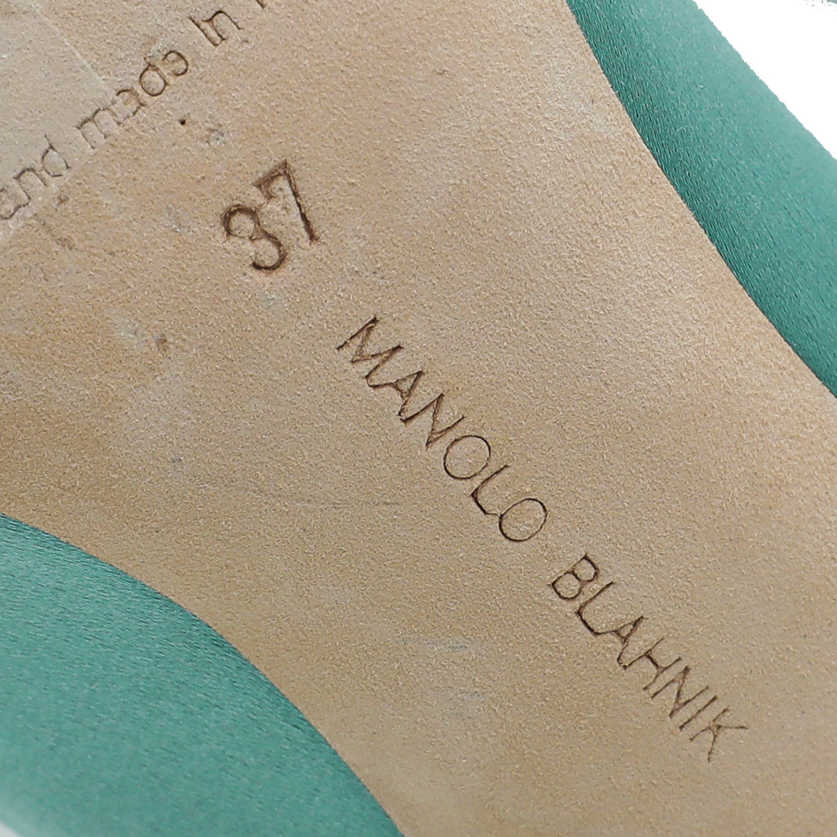Manolo Blahnik Bicolor Gerontiushi Pump 37