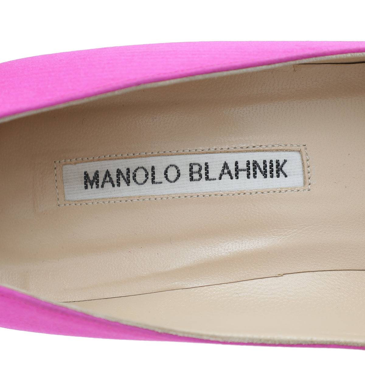 Manolo Blahnik Neon Fuchsia Satin Hangisi Pumps 39