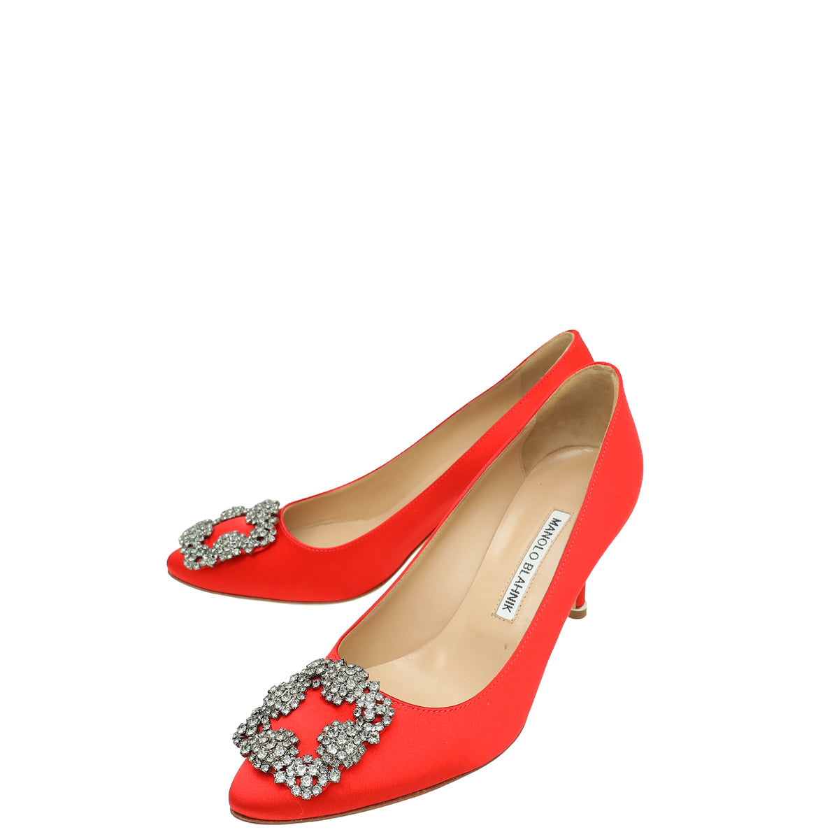 Manolo Blahnik Red Hangisi Pump 36