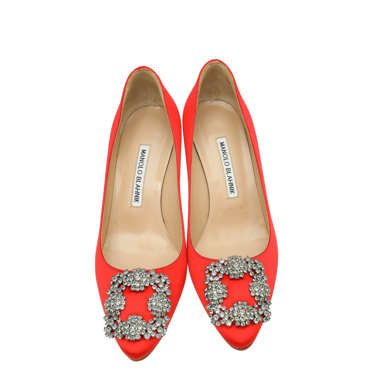 Manolo Blahnik Red Hangisi Pump 36
