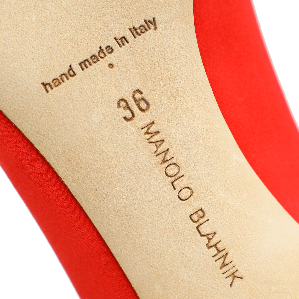 Manolo Blahnik Red Hangisi Pump 36