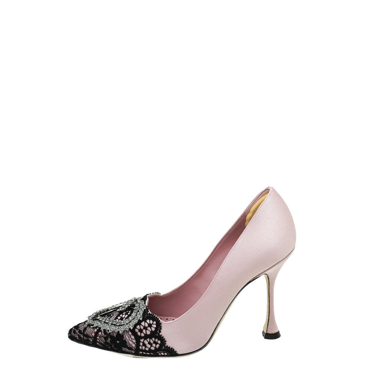Manolo Blahnik Bicolor Satin Gerontius Pump 36.5