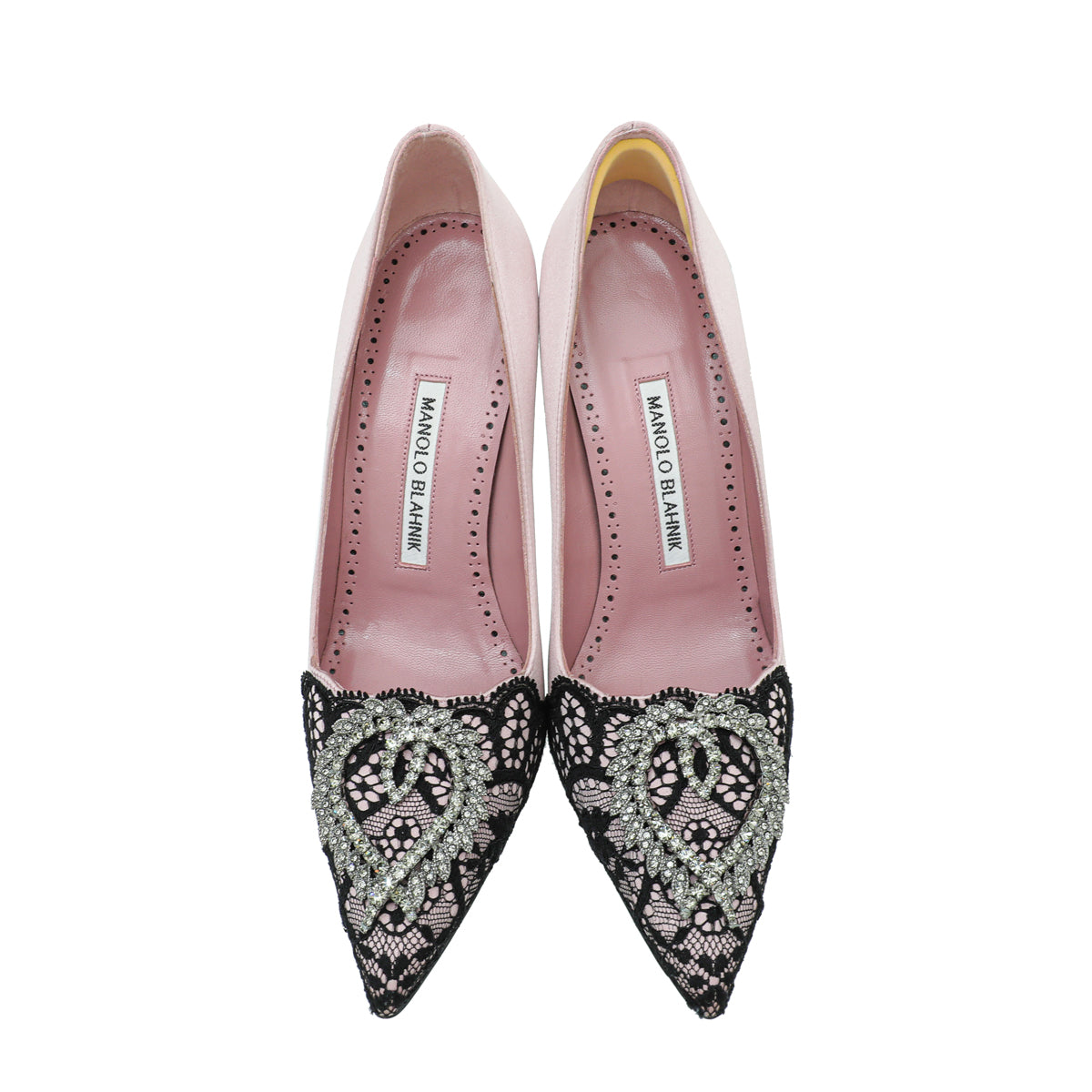 Manolo Blahnik Bicolor Satin Gerontius Pump 36.5
