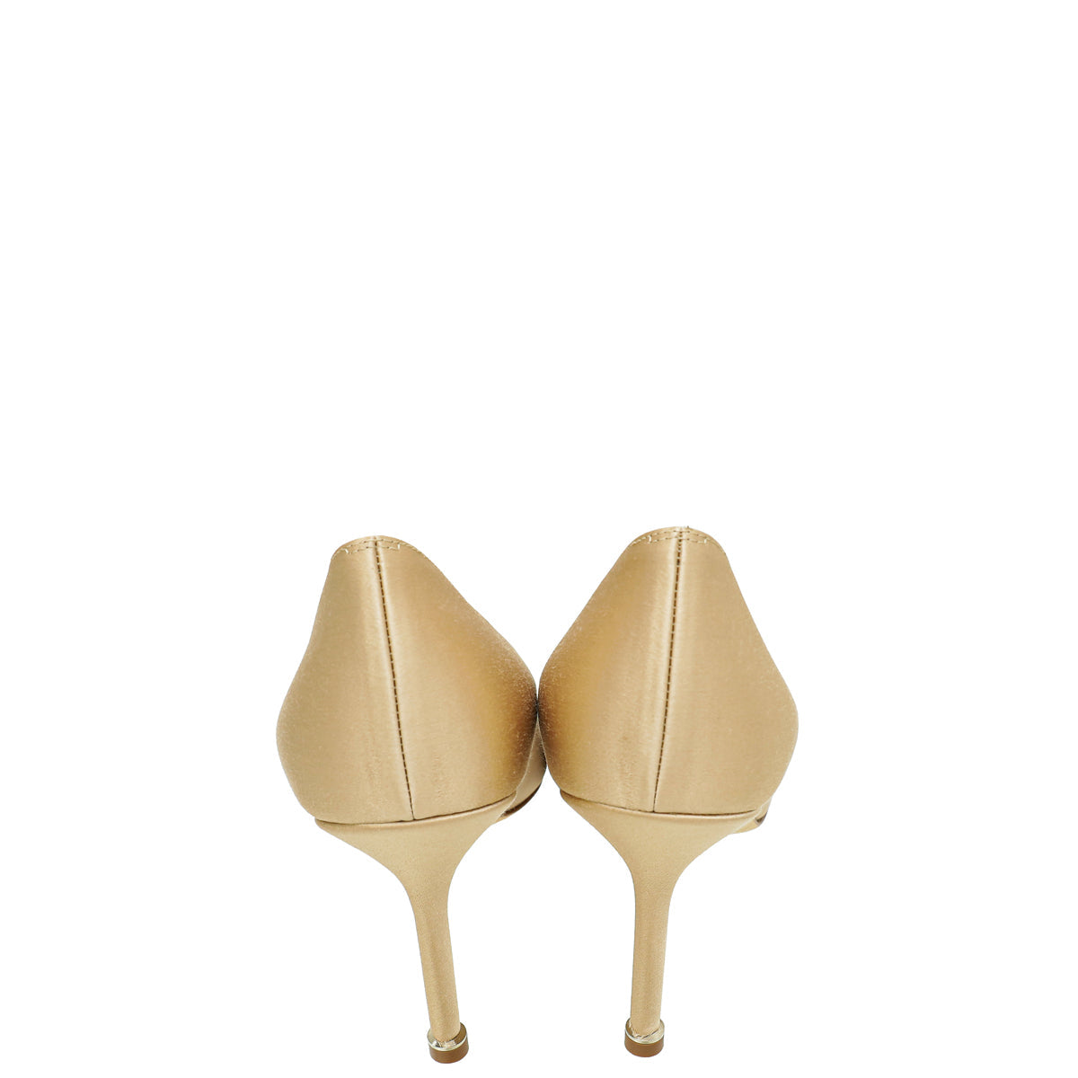 Manolo Blahnik Champaign Satin Hangisi Pump 40