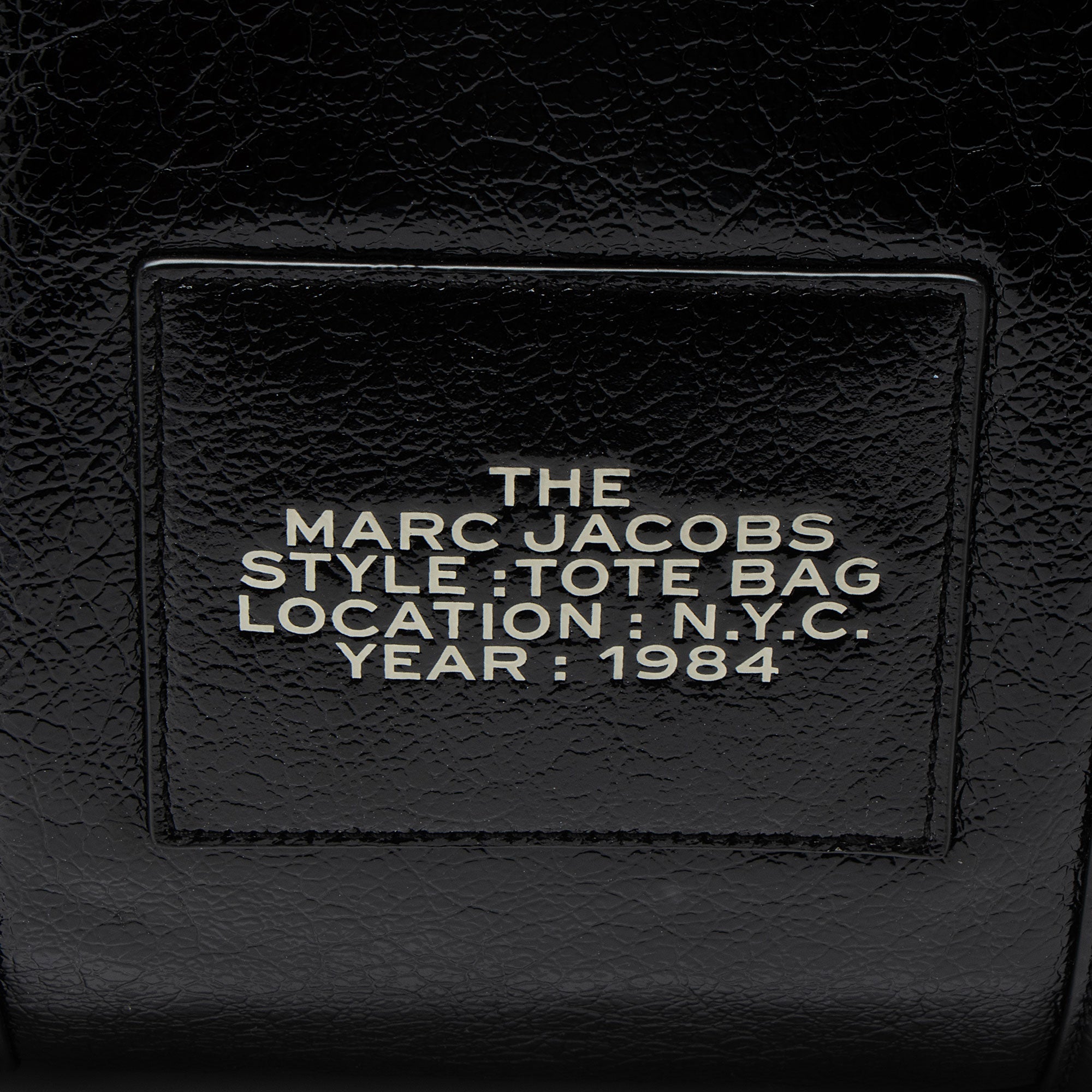 Marc Jacobs Crinkled Leather Faux Shearling The Tote Large Bag