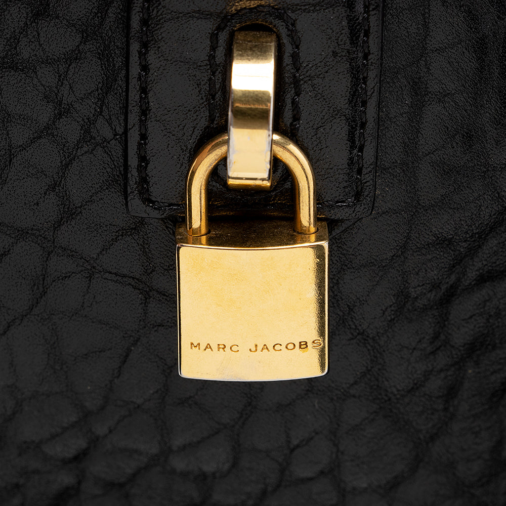 Marc Jacobs Leather Double-Zip Lock Tote