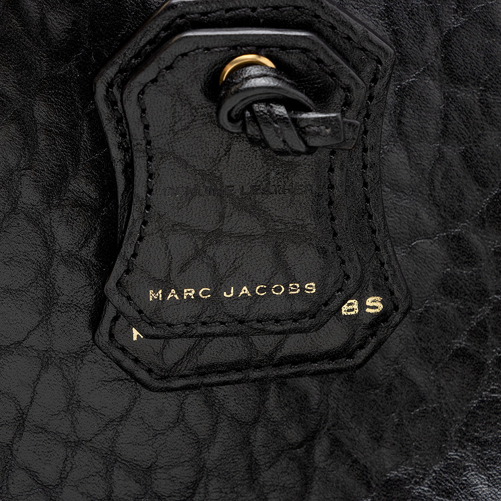 Marc Jacobs Leather Double-Zip Lock Tote