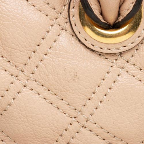 Marc Jacobs Quilted Lambskin Karlie Large Dome Satchel (SHF-lGhSju)