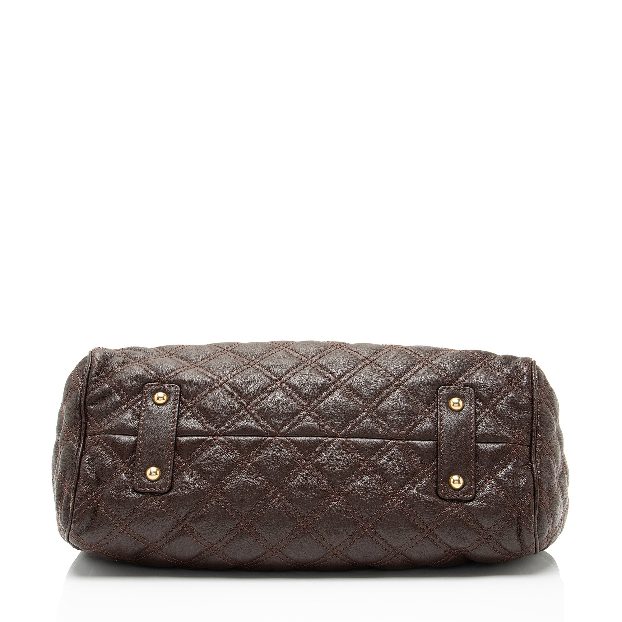 Marc Jacobs Quilted Lambskin Stam Satchel
