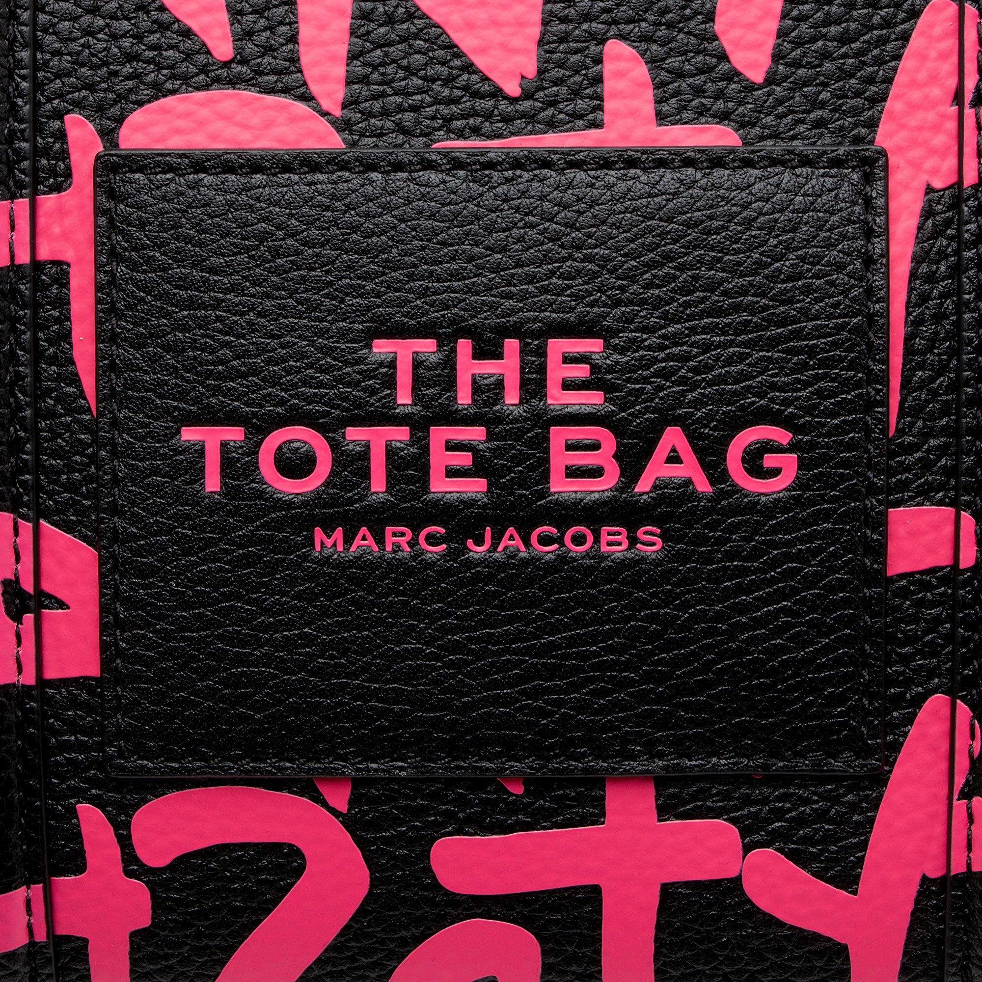 Marc Jacobs x Stephen Sprouce Leather Graffiti The Tote Medium Bag