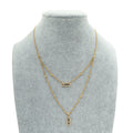 Messika 18K Rose Gold Move Uno 2 Rows Pavé Diamond Necklace