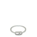 Messika 18K White Gold Diamond Move Uno Ring (56-57)