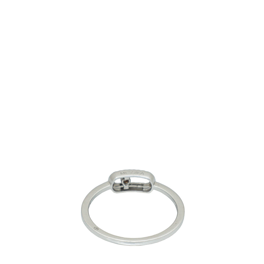 Messika 18K White Gold Diamond Move Uno Ring (56-57)