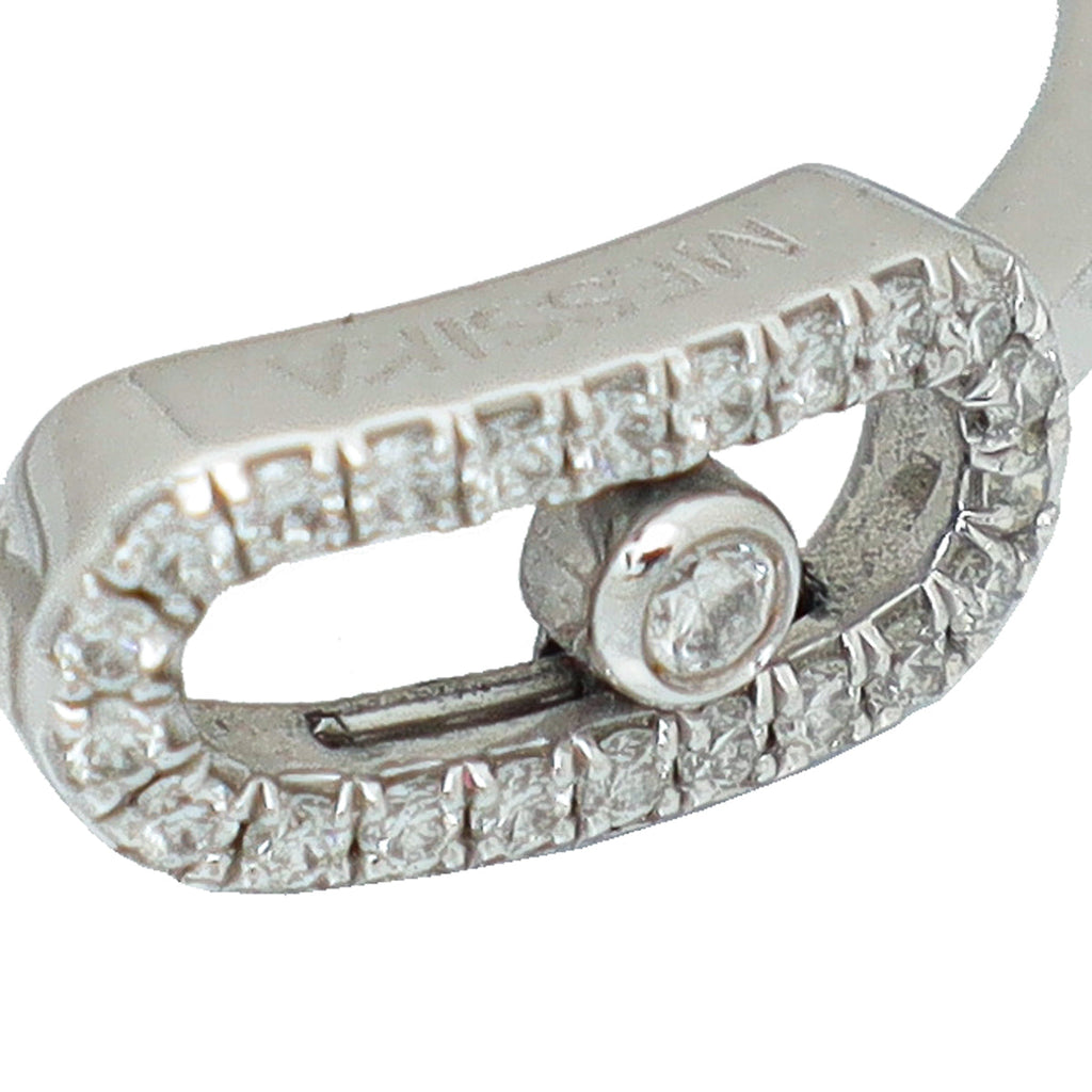 Messika 18K White Gold Diamond Move Uno Ring (56-57)