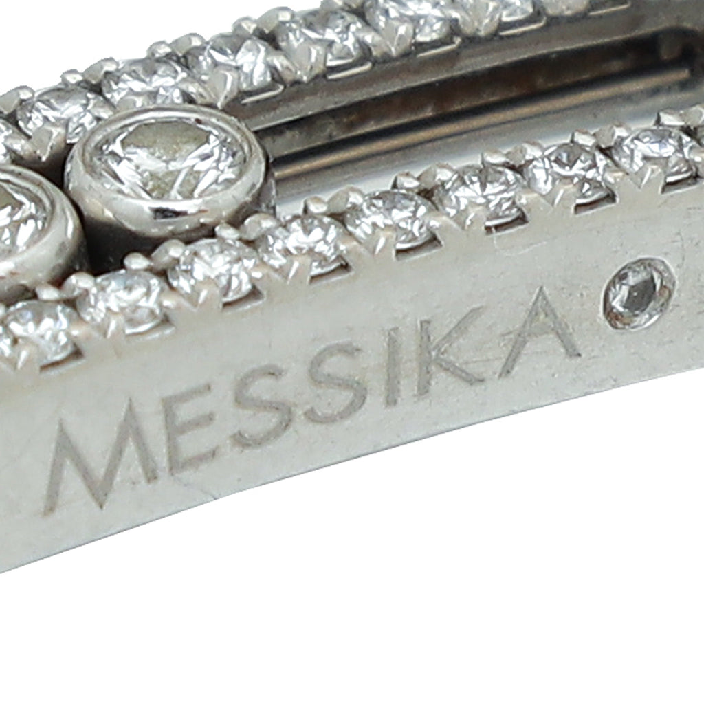 Messika 18K White Gold Baby Move Pavé Diamond Bracelet