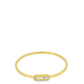 Messika 18K Yellow Gold Diamond Move Uno Pave Flex Bangle MM