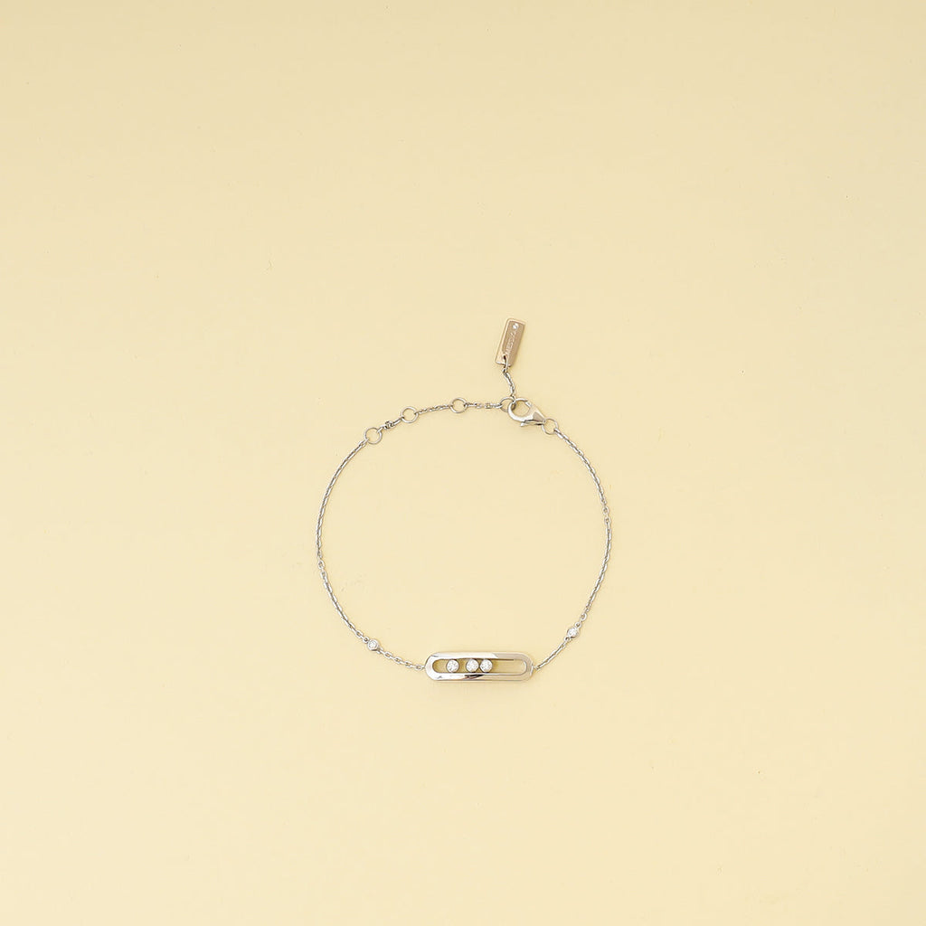 Messika 18K White Gold Diamonds Baby Move Bracelet