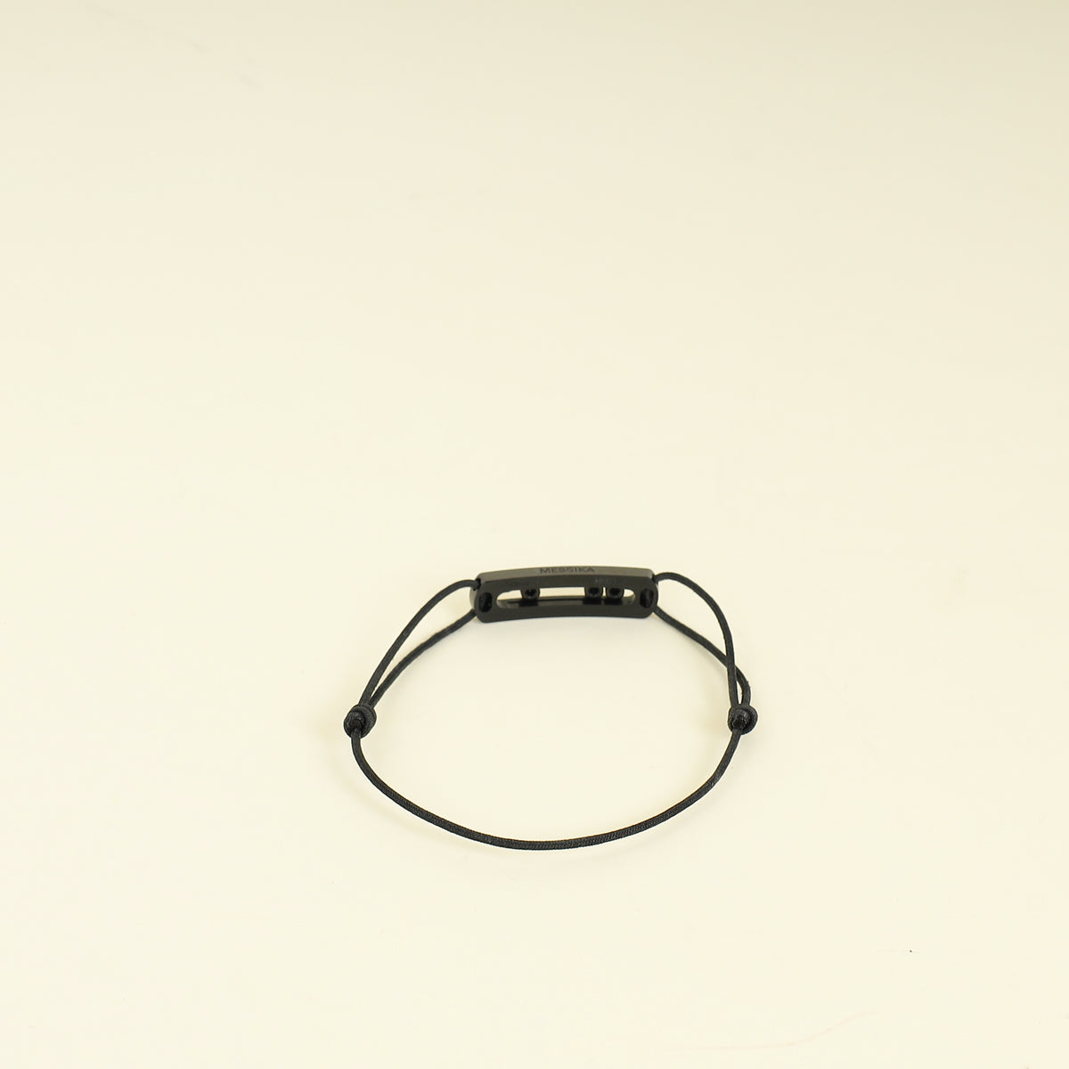 Messika Black Titanium Diamond Move in Cord Bracelet (For Men)