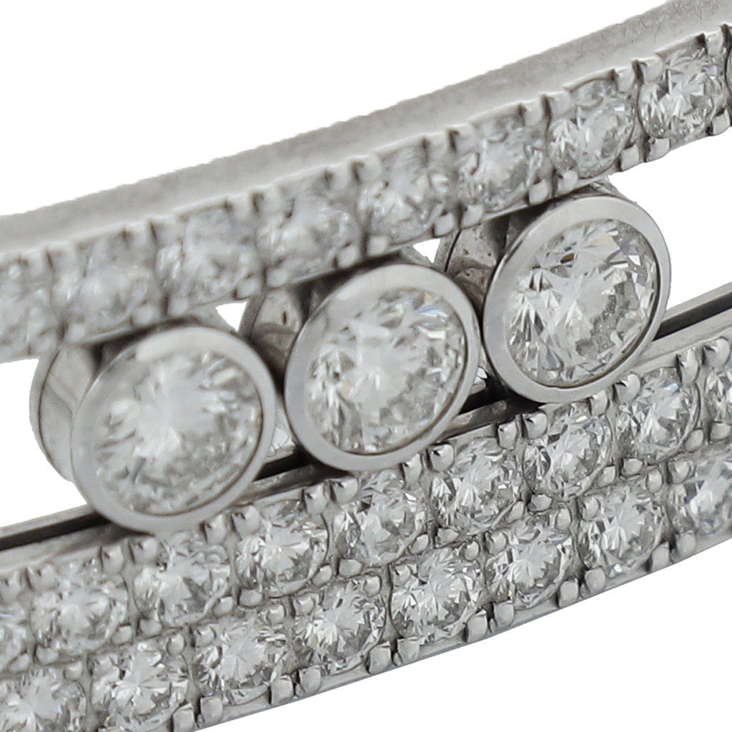 Messika 18K White Gold Diamond Move Romane Medium Bracelet