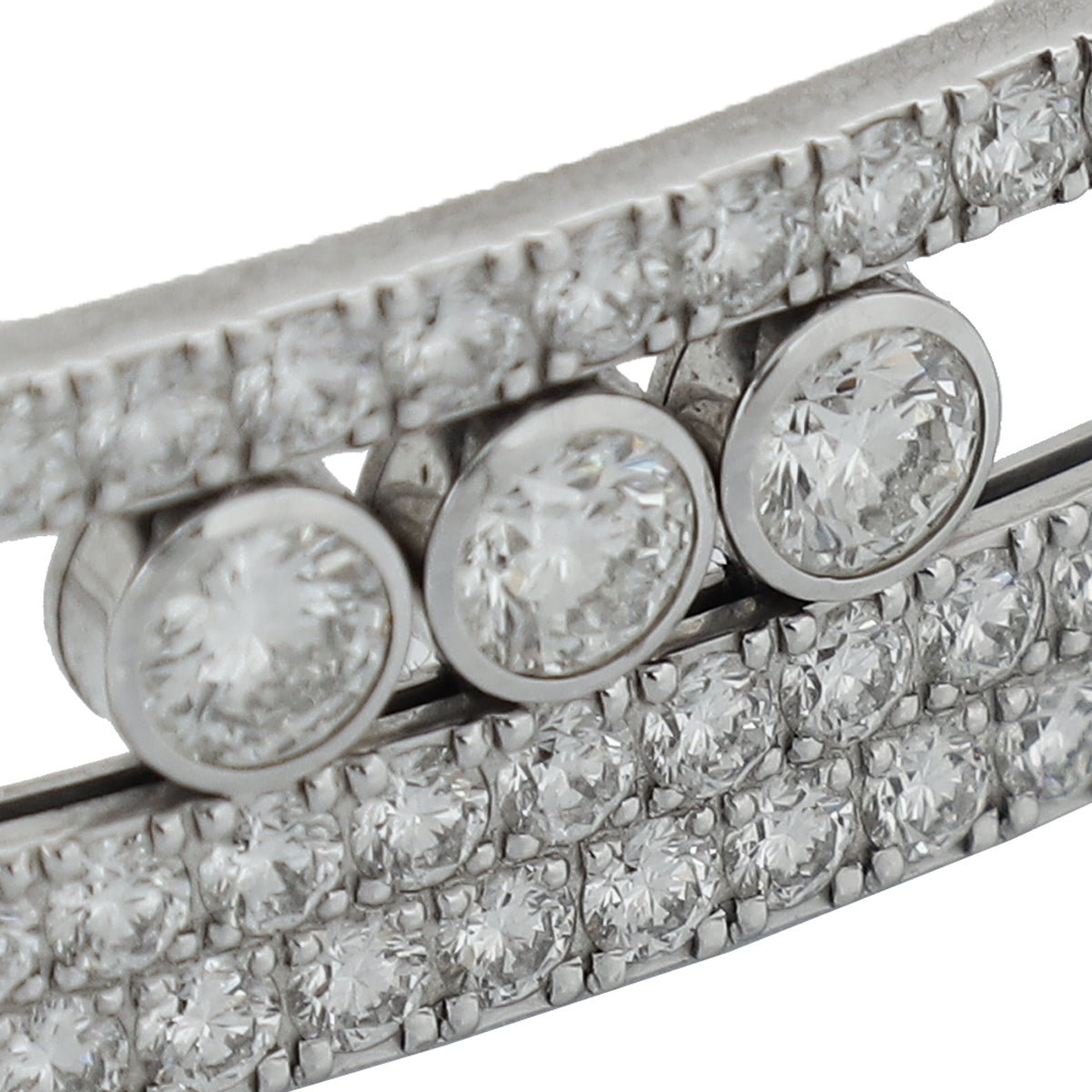 Messika 18K White Gold Diamond Move Romane Medium Bracelet
