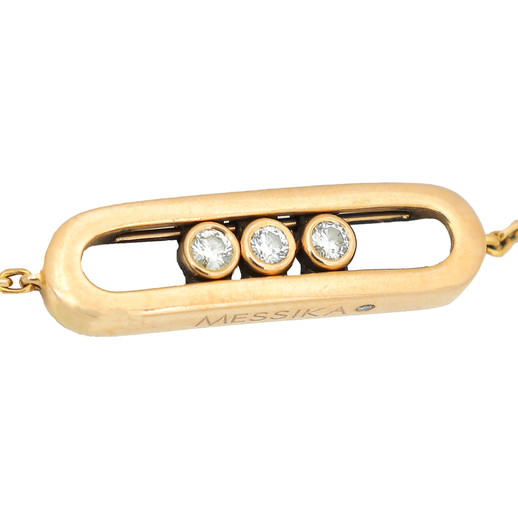Messika 18K Rose Gold Diamond Baby Move Bracelet