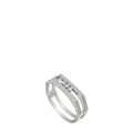 Messika 18K White Gold Move Pei Pavé Cuff Diamond Bracelet