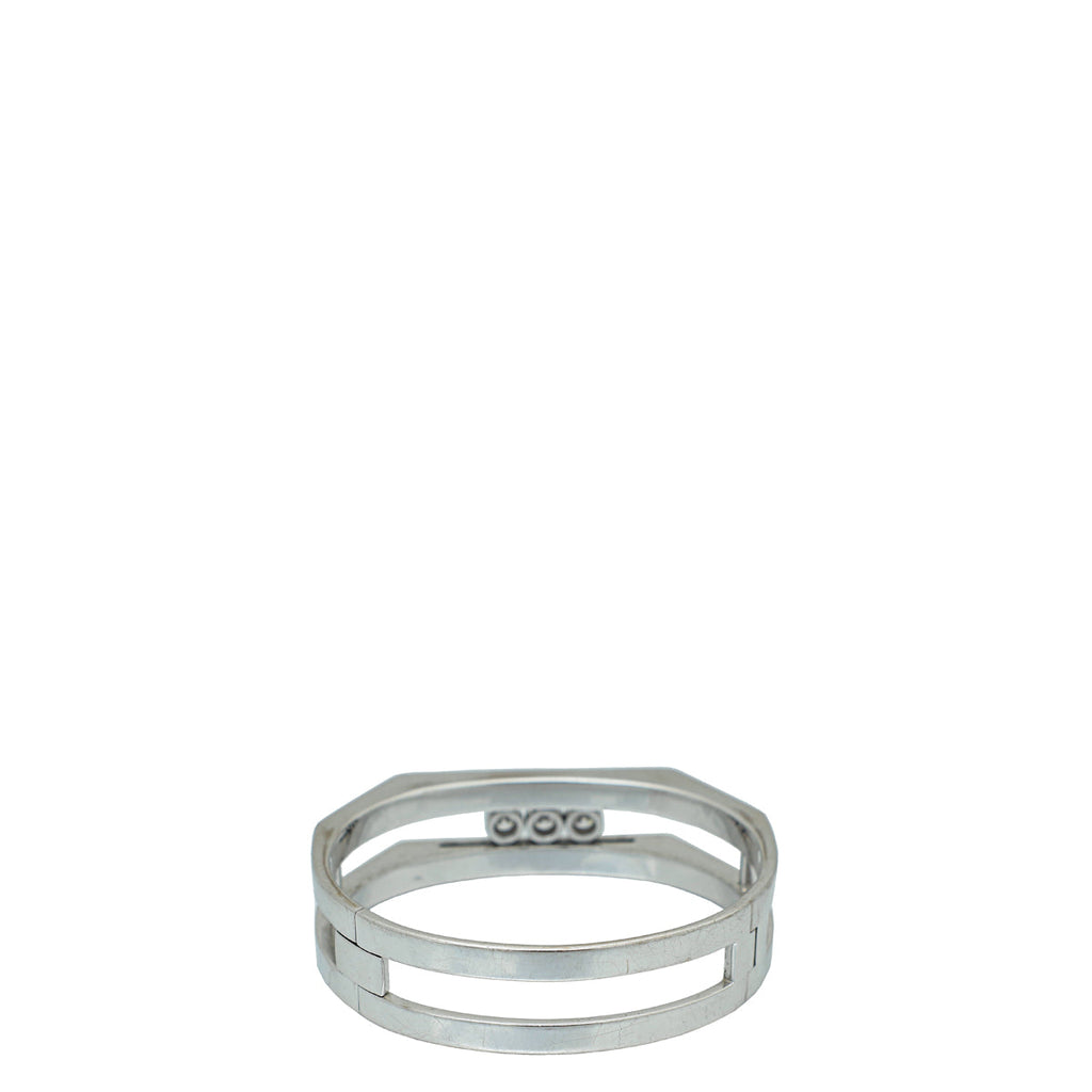 Messika 18K White Gold Move Pei Pavé Cuff Diamond Bracelet