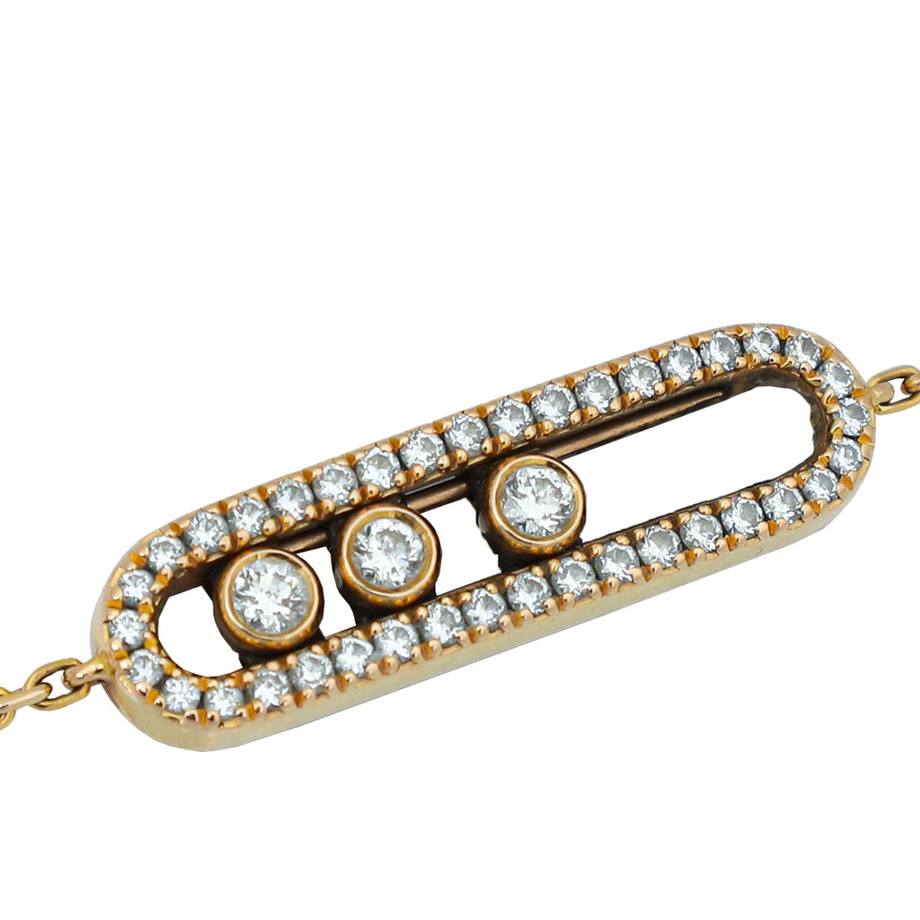 Messika 18K Yellow Gold Baby Move Diamond Bracelet