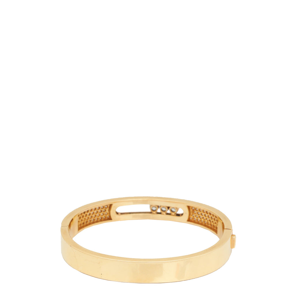 Messika 18K Pink Gold Noa Full Pave Diamond Small 8mm Bangle