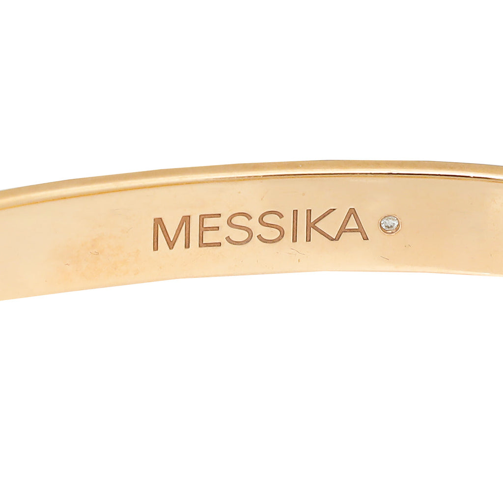 Messika 18K Pink Gold Diamond Noa Full Pave Bangle